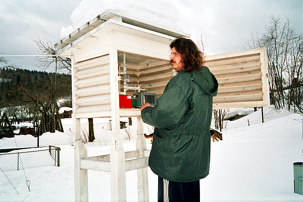 Milan Čermák při termínovém měření